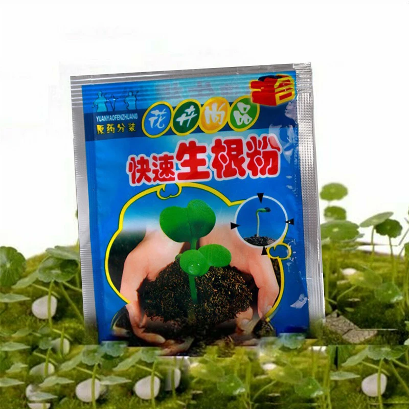 

NEW 1Pcs Plant Flower Fast Rooting Powder Hormone Improve Grow Root Seedling Germination Fertilizer Practical Garden Supplies