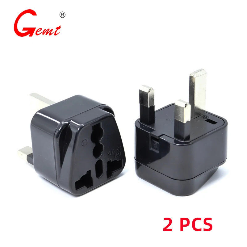 

Singapore\Malaysia\UK Standard Black Travel Plug Adapter WD-7 British Conversion Plug\HK\Middle East Countries 2 Pcs