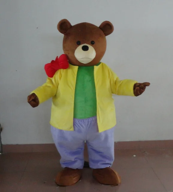 Fashion farmer bear Mascot Costume Adult Birthday Party Fancy Dress Halloween Cosplay Game Dress Outfits Clothing Xmas