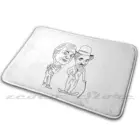 Мягкий Нескользящий Коврик Bean And Chaplin, ковер, подушка, комедия, тренд сарказма, вежливый, с лучшим цитатой Duo Mr Bean