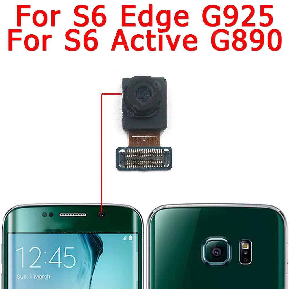 Модуль фронтальной основной камеры для Samsung Galaxy S6 Edge G925F Active G890 запасные