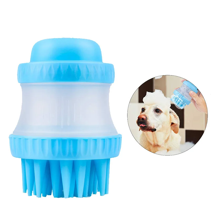 Чистительная ГРЕБЕНКА для ванной Собаки Уход За Домашними Животными силиконовый