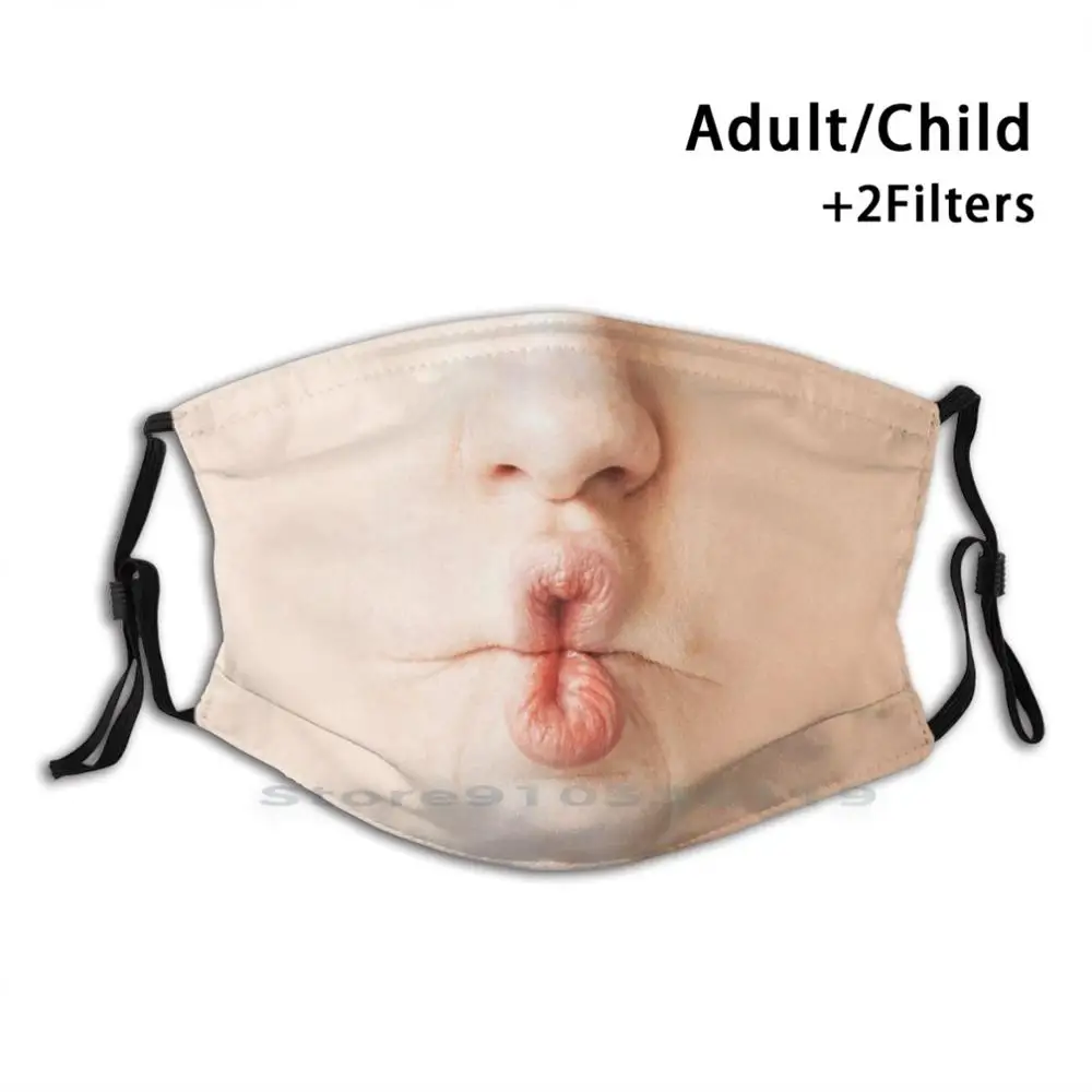 

Funny Mouth Woman Mas Realistic Face Mouth Adult Kids Washable Funny Face Mask With Filter Womens Funny Mouth Funny Mouth