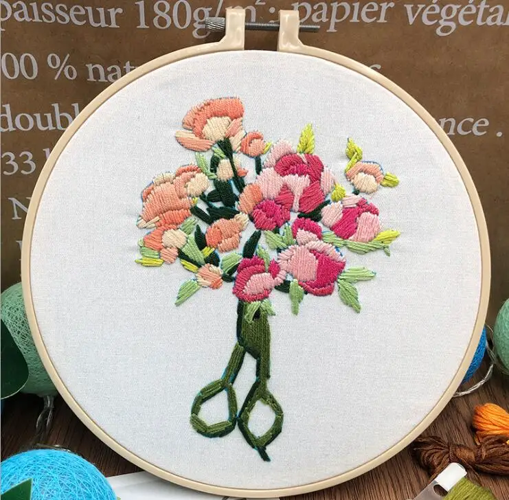 Набор для вышивки розы в европейском стиле простой набор трехмерной лентами 20 х20