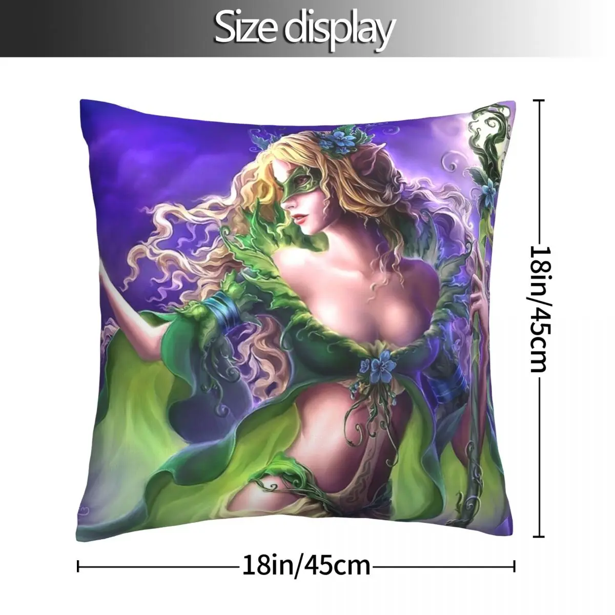 

Beautiful Witch cushion pillow covers home pillowcase pillow poster sofa cushion cover figure