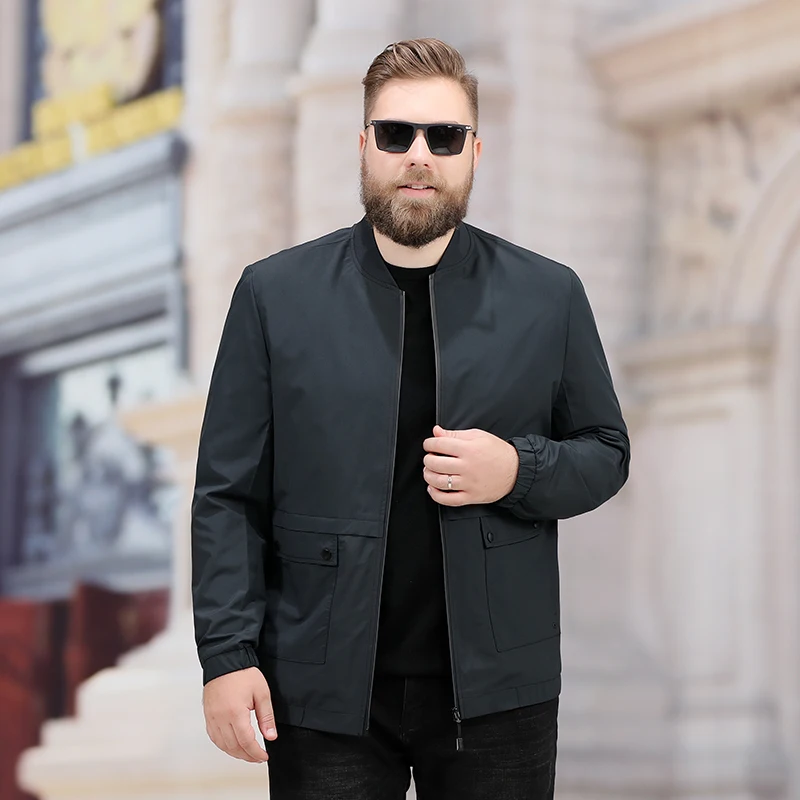 Новинка большого размера плюс 8XL 7XL 6XL 5XL мужские весенние и осенние куртки пальто