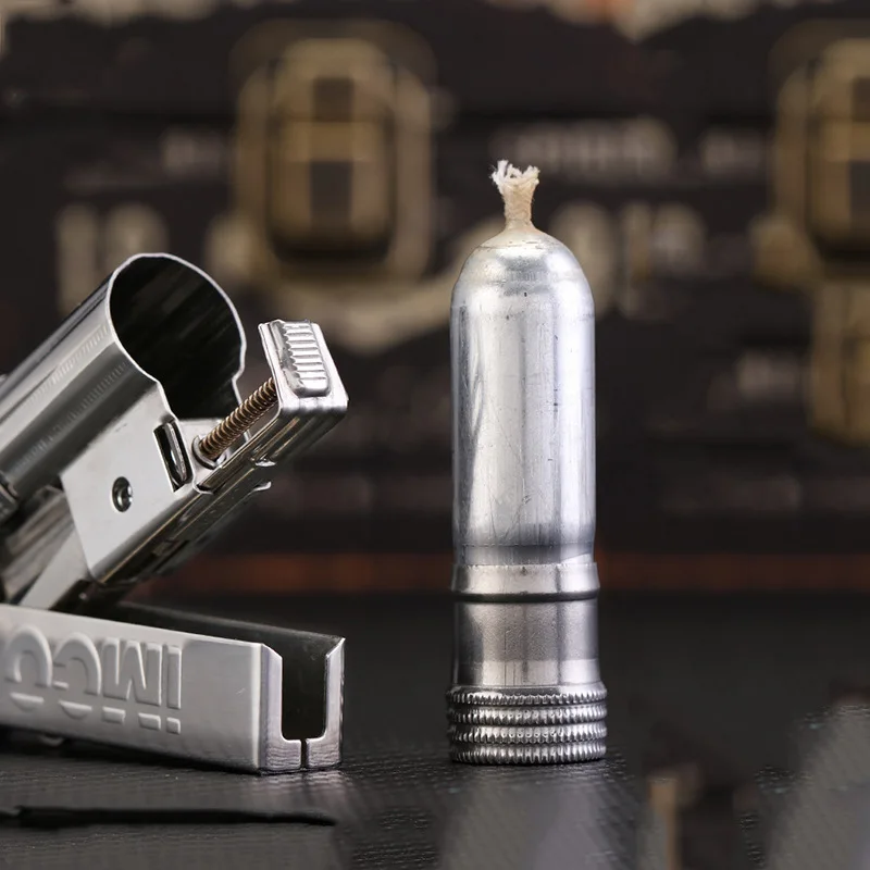 Бренд IMCO Ретро зажигалка на фланце безопасного огня, шлифовальное колесо, газовая керосиновая сигаретная масло зажигалка гаджеты для мужчин из нержавеющей стали.