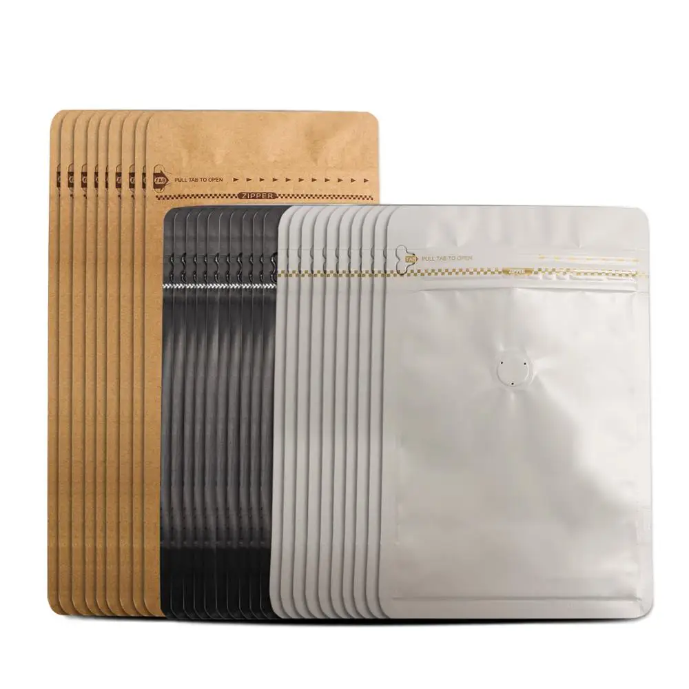 Герметичный пакет для кофейных зерен многоразовый воздушный клапан из фольги на