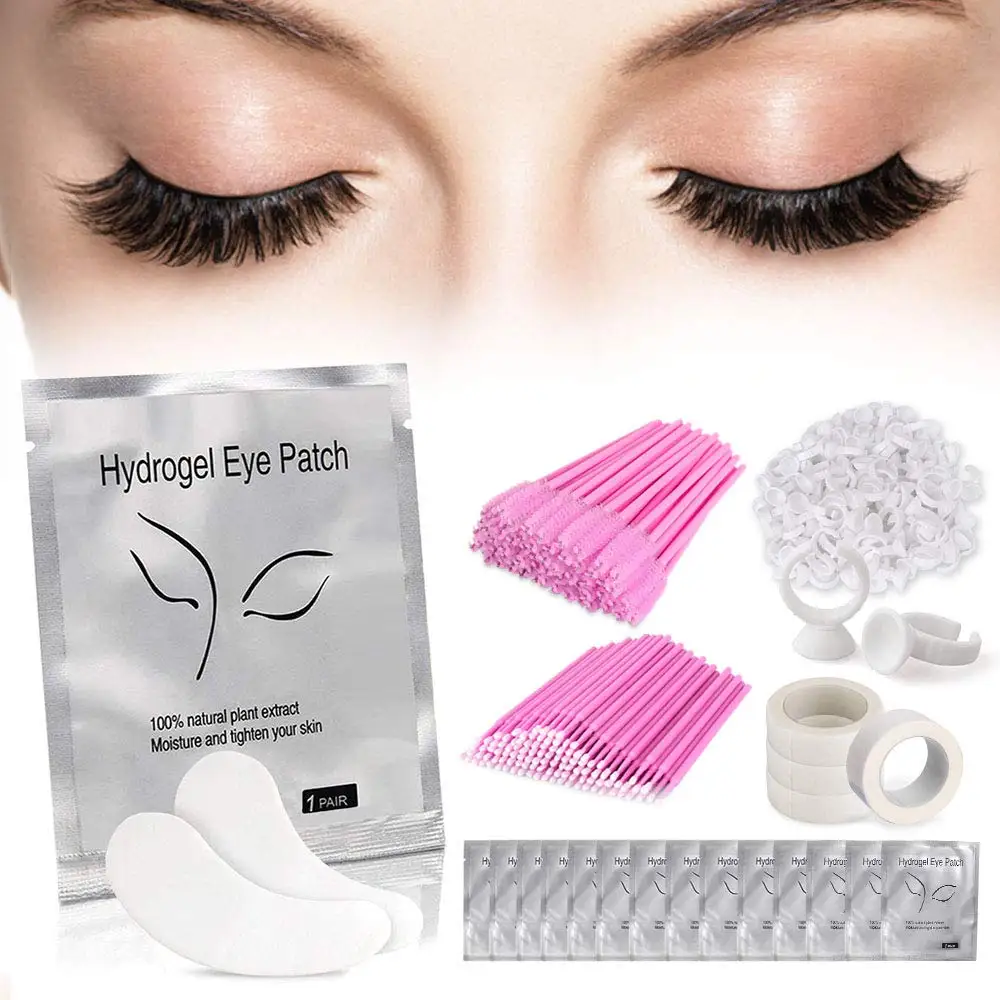 Аксессуары для наращивания ресниц 100 пар гелевых накладных палочек туши клеевых