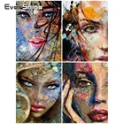 EverShine 5D алмазная вышивка сделай сам, женщина, алмазная живопись, полный квадратный портрет, вышивка крестиком, картина, мозаика стразы, настенное искусство