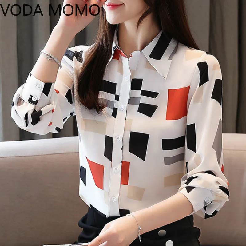 

woman blouse long sleeve summer women's shirt blouse for women blusas womens tops and blouses chiffon shirts plus size