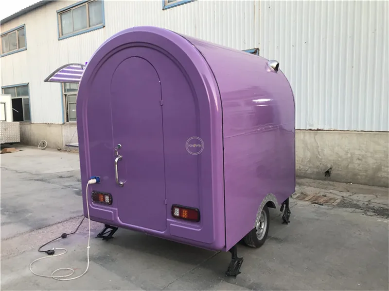 Уличная тележка для продажи мороженого фургон фаст фургона трейлер хот догов 2 м