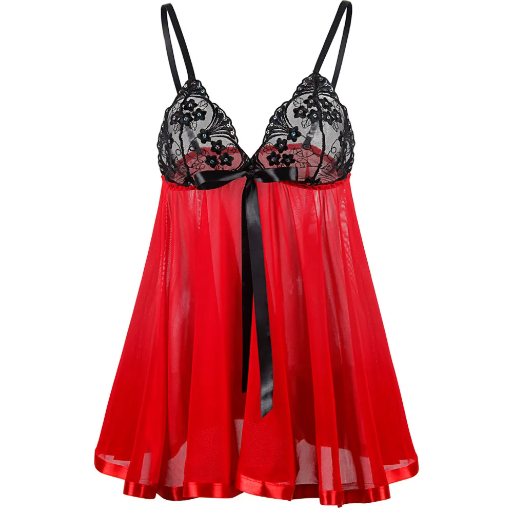 Женское ночное белье размера плюс 6Xl Сексуальное Белье для сна кружевное нижнее