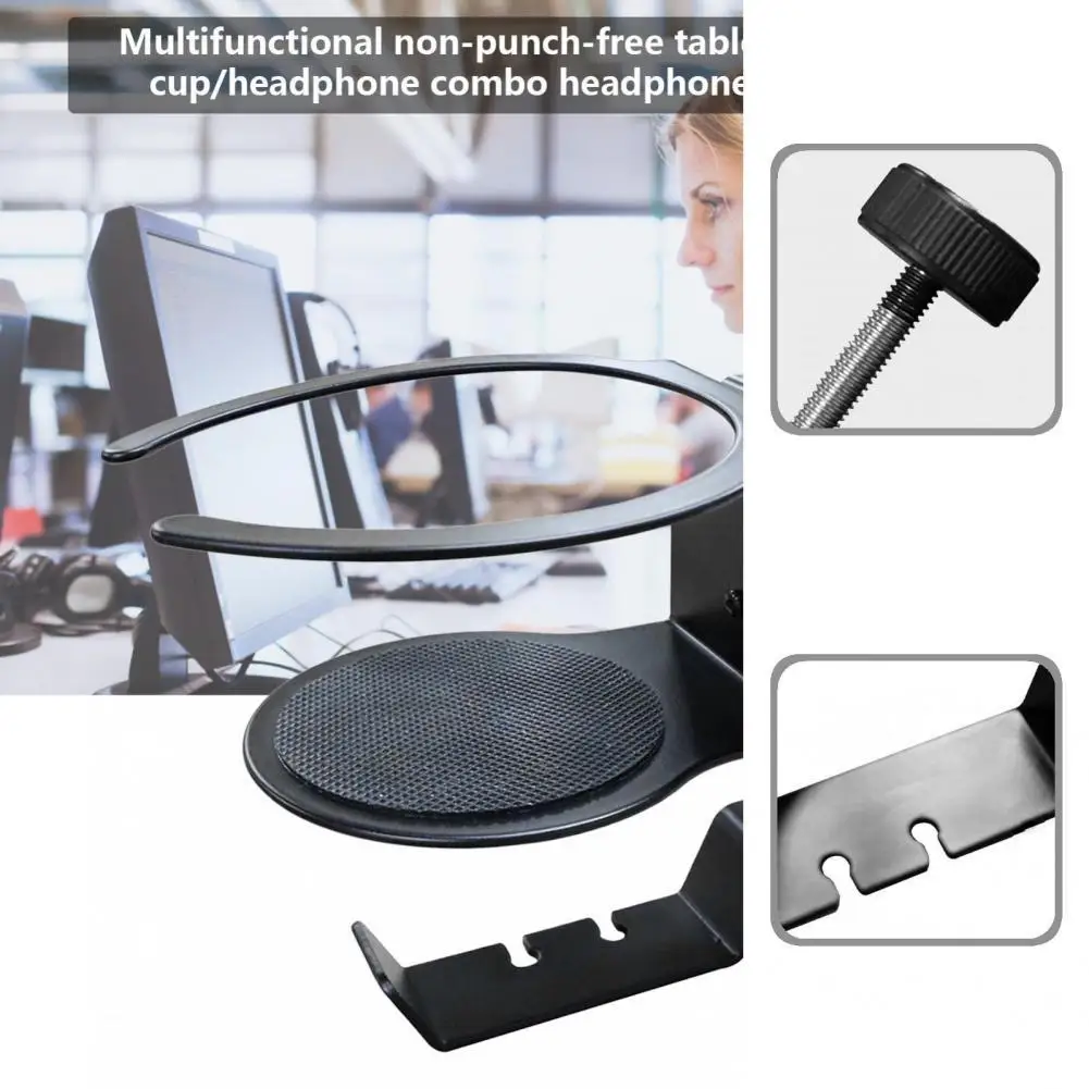 

Rotatable Aluminum Alloy Punch-free Water Cup Headset Bracket for Wall