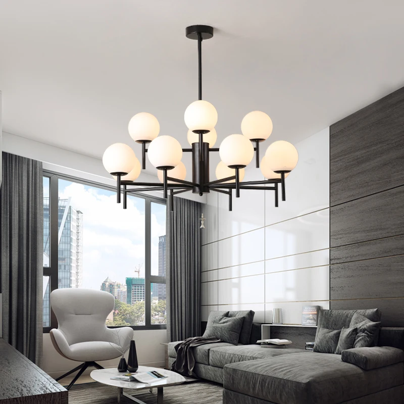 

Indoor Lustres Home Lamp Modern LED Chandelier Living Room Decoration Creative Pendant Lighting Fixture Foyer Luminaire Fixture