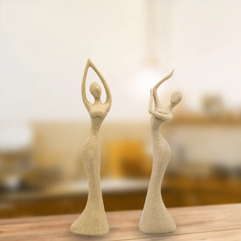 2 стиля Изящные танцевальные Фигурки для девочек домашний декор песчаник красота