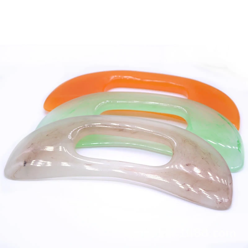 

Natural Beeswax Gouache Scraper Resin Guasha Board Neck Back Body Acupuncture Scrapping Therapy Gua Sha Massage Health Care Hot