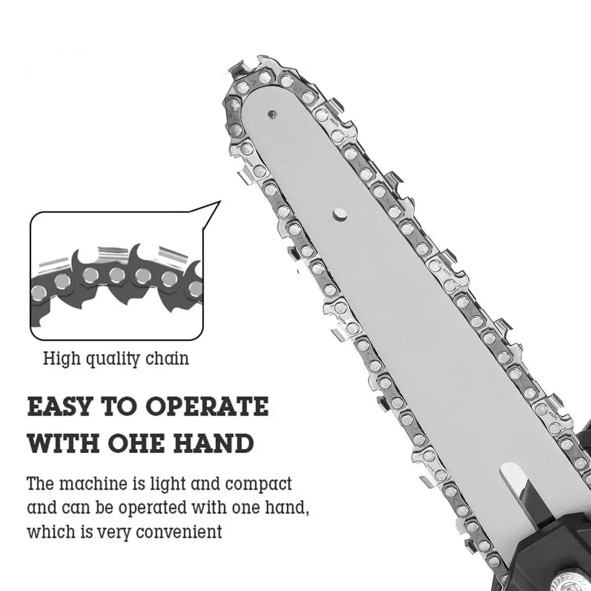 

3000W 6 inch Portable Electric Pruning Saw Electric Saws Electric Chain Saw Woodworking Mini Electric Chainsaw 98/68V Battery