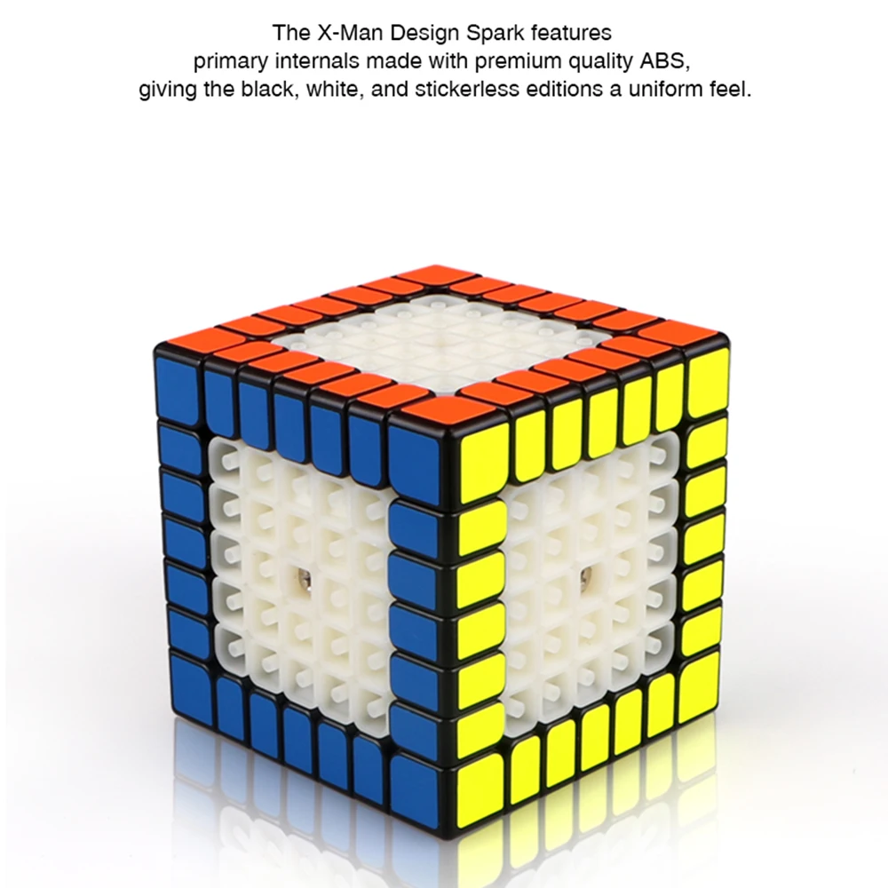 QiYi Магнитный 7x7x7 скоростной MoFangGe Spark 7x7 м для соревнований наклейка s Наклейка