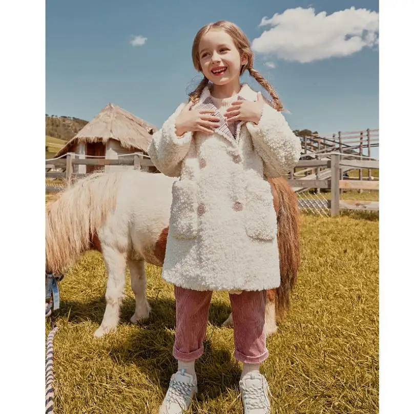 Оптовая продажа детское меховое пальто детские толстые теплые куртки с