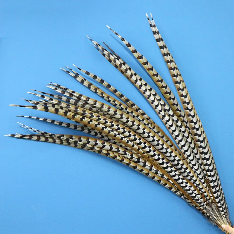 

Beautiful 20pcs/lot Nature Pheasant Tail Feathers 120-130cm/48-52inches Party Celebration Craft Diy Plume