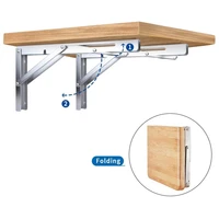 2x folding shelf table bracket bench folding shelf or bracket max load 330lbs long release handle