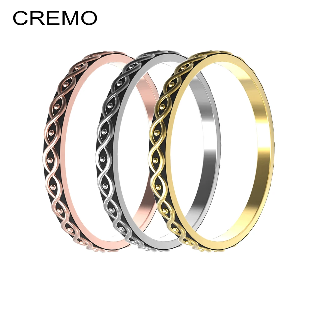 Женские кольца Cremo браслет из нержавеющей стали складываемое внутренний Сменное