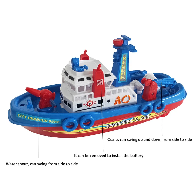 

Boy Kids Ship Model Electric Music Marine Rescue Toy Boat Toddler High Speed Navigation Warship Children Gifts