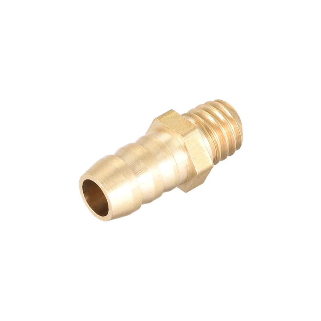 

uxcell 2pcs Brass Fitting Connector Metric M6x1 Male To Barb Hose ID 6mm connect lines for air, water, fuel, oil Gold Tone
