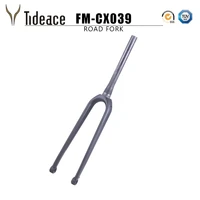 disc brake fork gravel bike fork with thru axle 700c carbon post mount tapered cyclocross cx bike fork 10015mm for cx frame