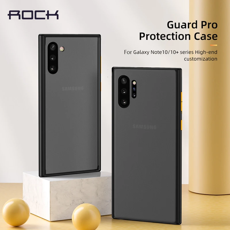 Противоударный чехол для Samsung Note 10 Plus Rock 360 ° сверхмощные Защитные чехлы Galaxy /