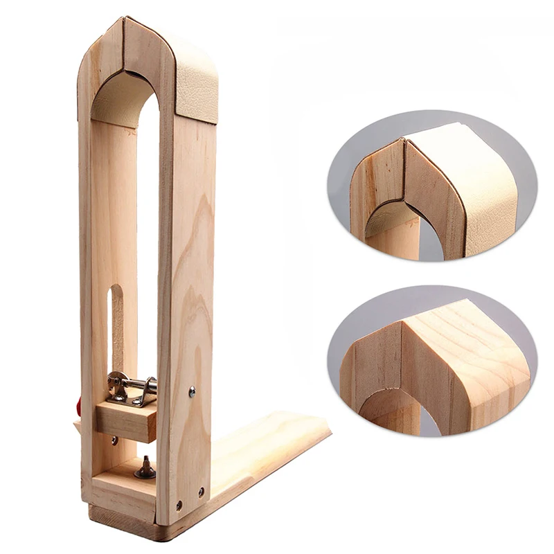 

Leather Craft Tool Wood Leathercraft Hand Stitching Clamp Leather Punching Tools DIY Stitching Sewing Lacing Clamp Hand Tool