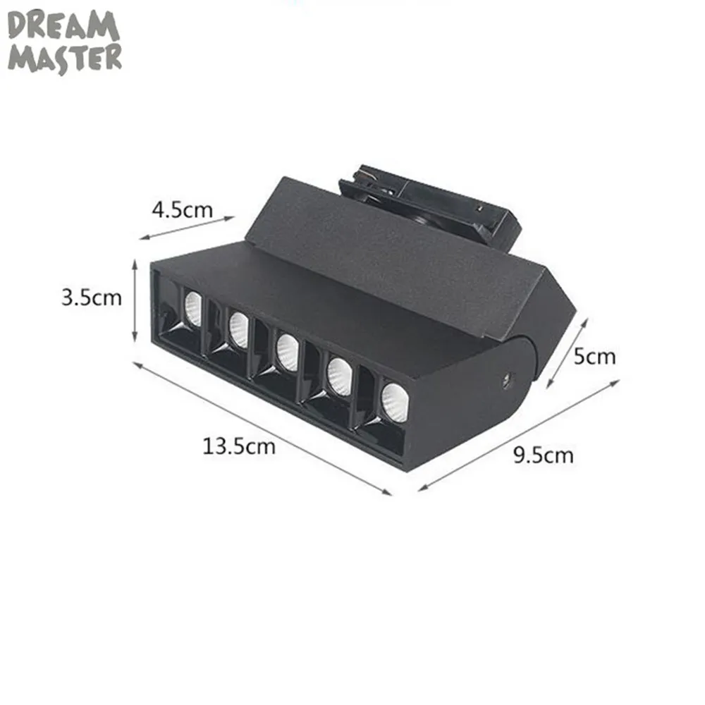 Современный Светодиодный точечный светильник 10 Вт светодиодный потолочный 360 + 180