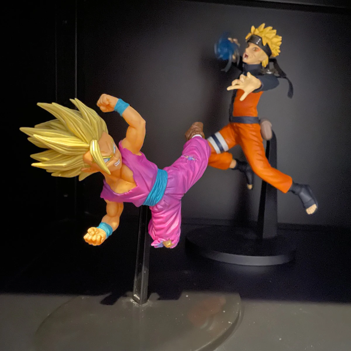 anime character battle form sasuke gaara helix maru kakashi anime model toys pvc 18cm special effects base free global shipping