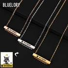 Женское Ожерелье Bluelory из нержавеющей стали с персонализированной гравировкой кода Spotify