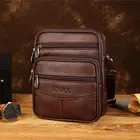 Однотонные поясные сумки через плечо из натуральной кожи, Мужские поясные сумки, сумка для телефона, повседневные сумки через плечо, сумка ская