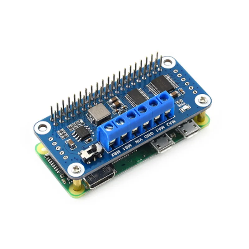 Плата драйвера двигателя Raspberry Pi управляется через интерфейс I2C для Zero/Zero W/Zero WH RPI 3