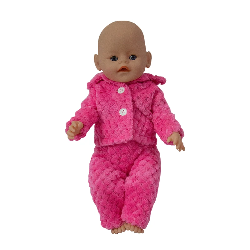 Новая кукольная Пижама ночная рубашка одежда для сна комплект из топа и штанов