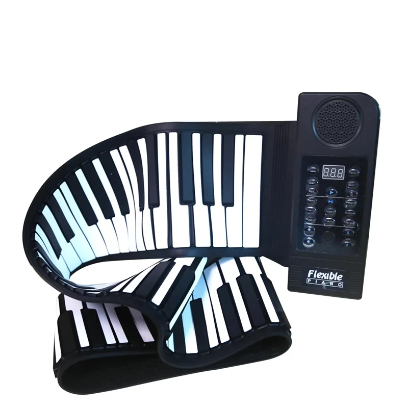 Hand roll piano keyboard thickened silicone folding electronic organ