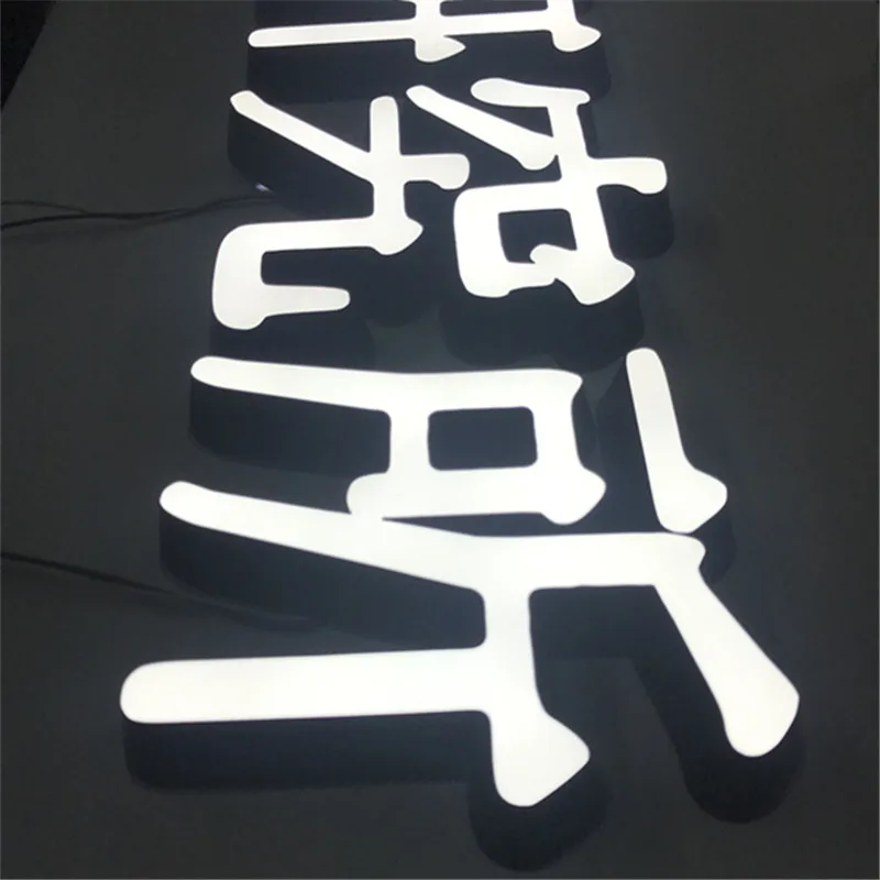 Рекламные прочные акриловые вывески со скошенным краем Уличные декоративные