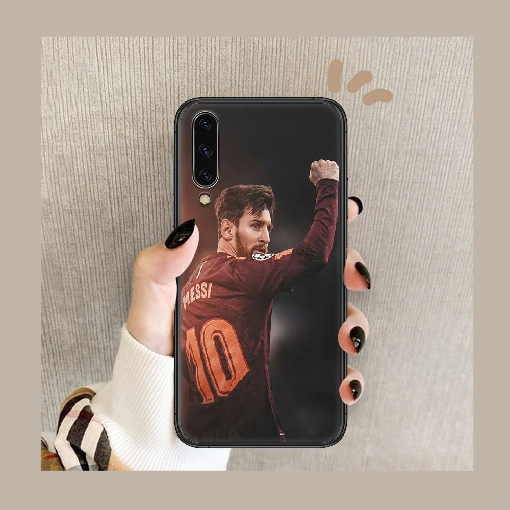 

soccer star Lionel Messi Phone Case Cover For Samsung Galaxy A10 A20 A30 E A40 A50 A51 A70 A71 J 5 6 7 8 S black Etui Luxury