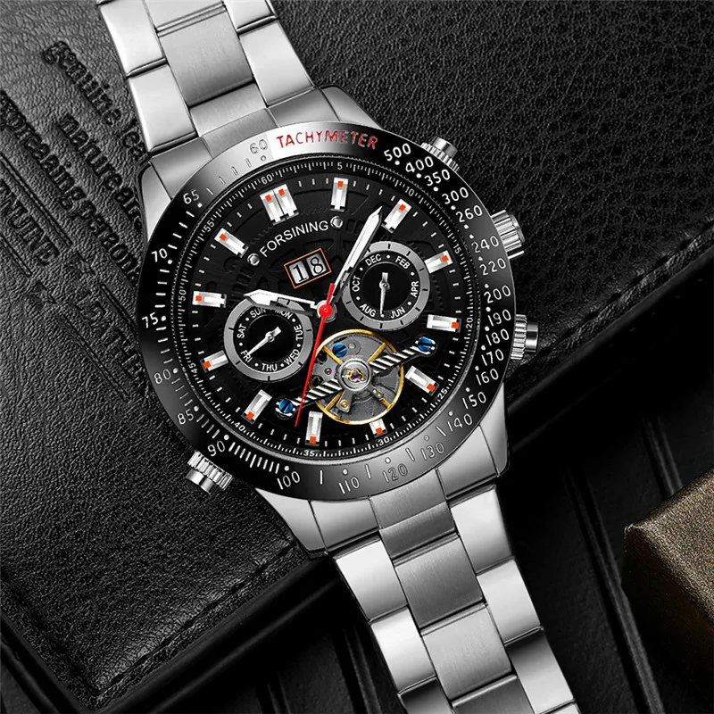 Часы наручные FORSINING Мужские автоматические механические спортивные брендовые