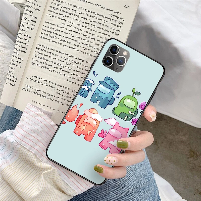 

Among us hot game fashion PhoneCase For Iphone XR X 8 7 6 plus Fashion Cute Cover Apple XS 11 Pro Max SE2020 fundas etui