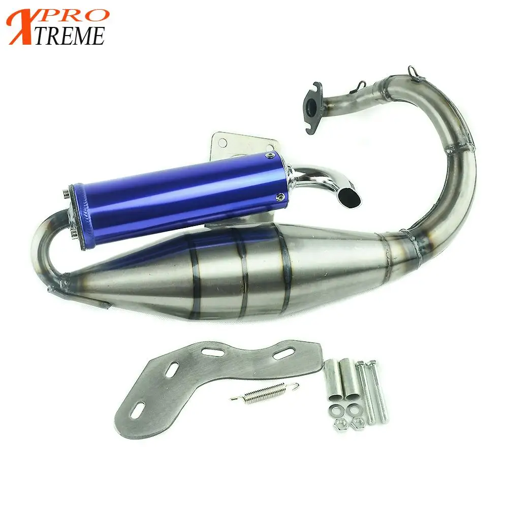 Полная выхлопная система глушитель труба Скутер мопед гонки для Honda DIO DIO50 AF18 AF24 AF27