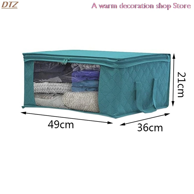 

New Super Practical Portable Three Color Non Woven Storage Bag Folding Quilt Dustproof Cabinet Finishing Box