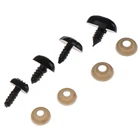 10 палочекпакет черный овальный эллипс продолговатый медведь плотно прилегающий животный с кольцами-заглушками для самостоятельной сборки амбициозный поп безопасность для носа