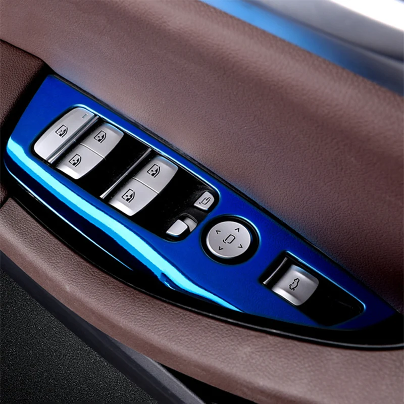 

4 Pcs Car Window Button Panel Protection Cover Decoration Interior Styling Modification Accessories For BMW X3 X4 IX3 G01 G02