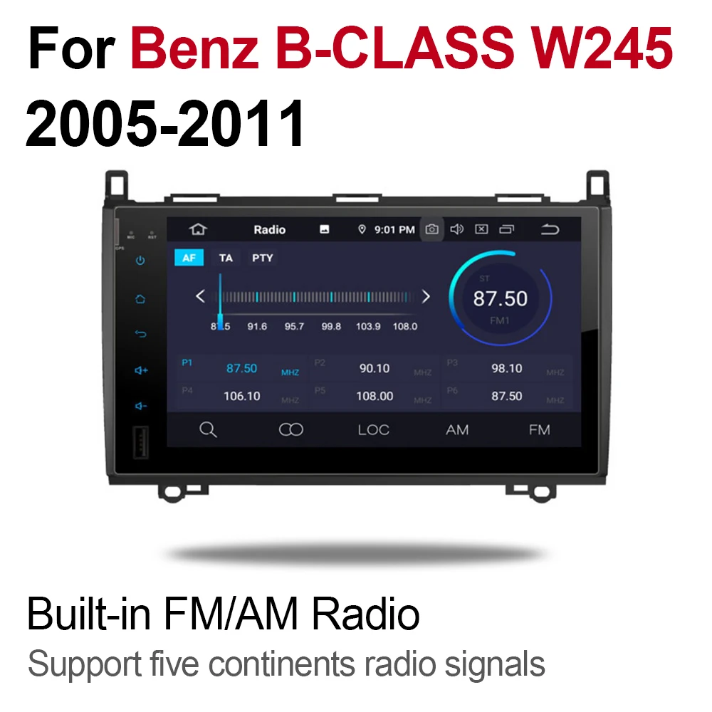 Для Mercedes Benz B Class W245 2005 ~ 2011 NTG 2 DIN Автомобильный Android 9 GPS Naviation мультимедийная