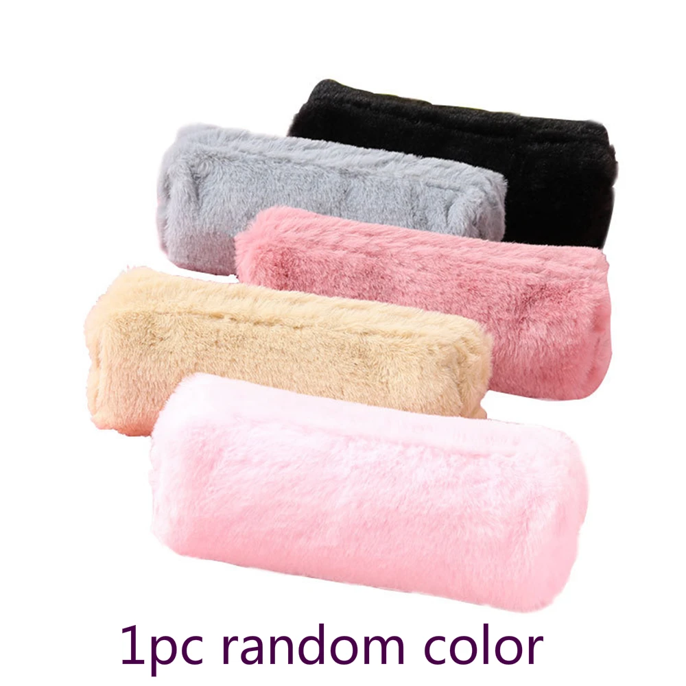 1pc random color Милая дорожная косметичка для девочек, модная сумка с кистями для макияжа пенал на молнии, органайзер для макияжа, Сумка Для Хранения Туалетных принадлежностей, косметичка - Handle Color: 1pc random color