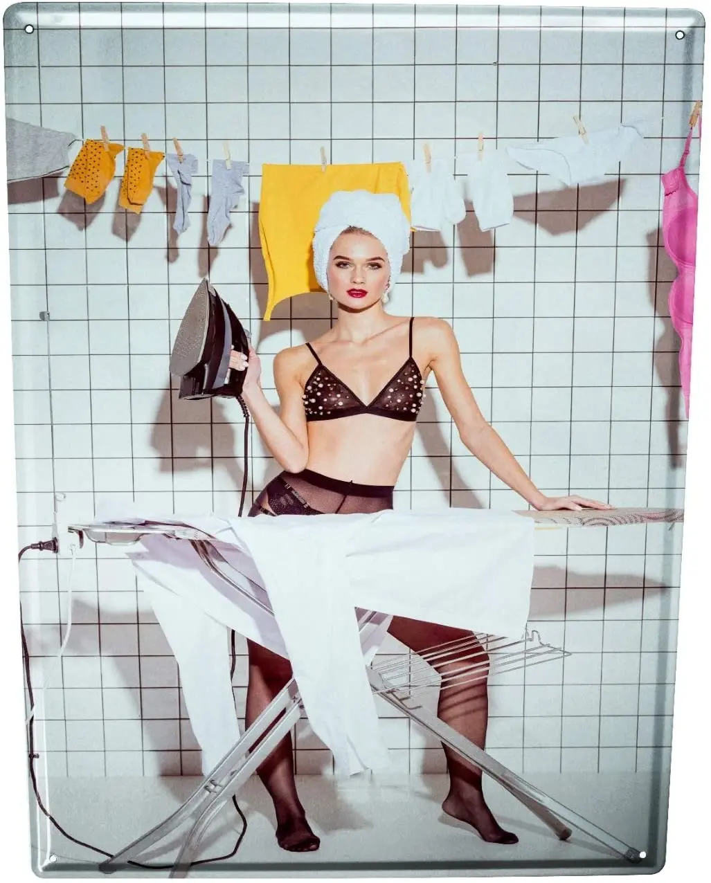 

SINCE 2004 tin Plate bar Restaurant Ironing Board Lingerie
